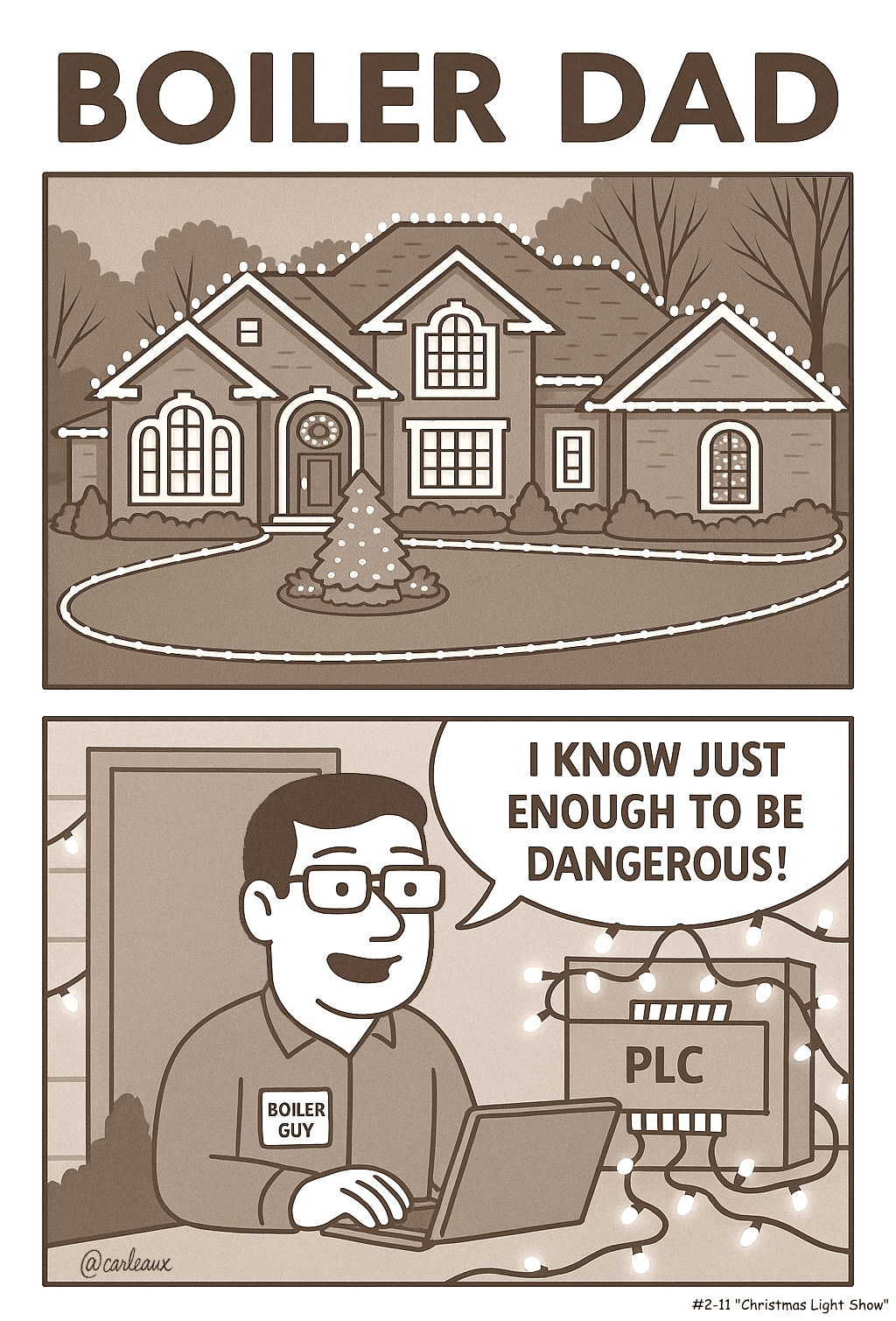 Season 2, comic 11: "Christmas Light Show"