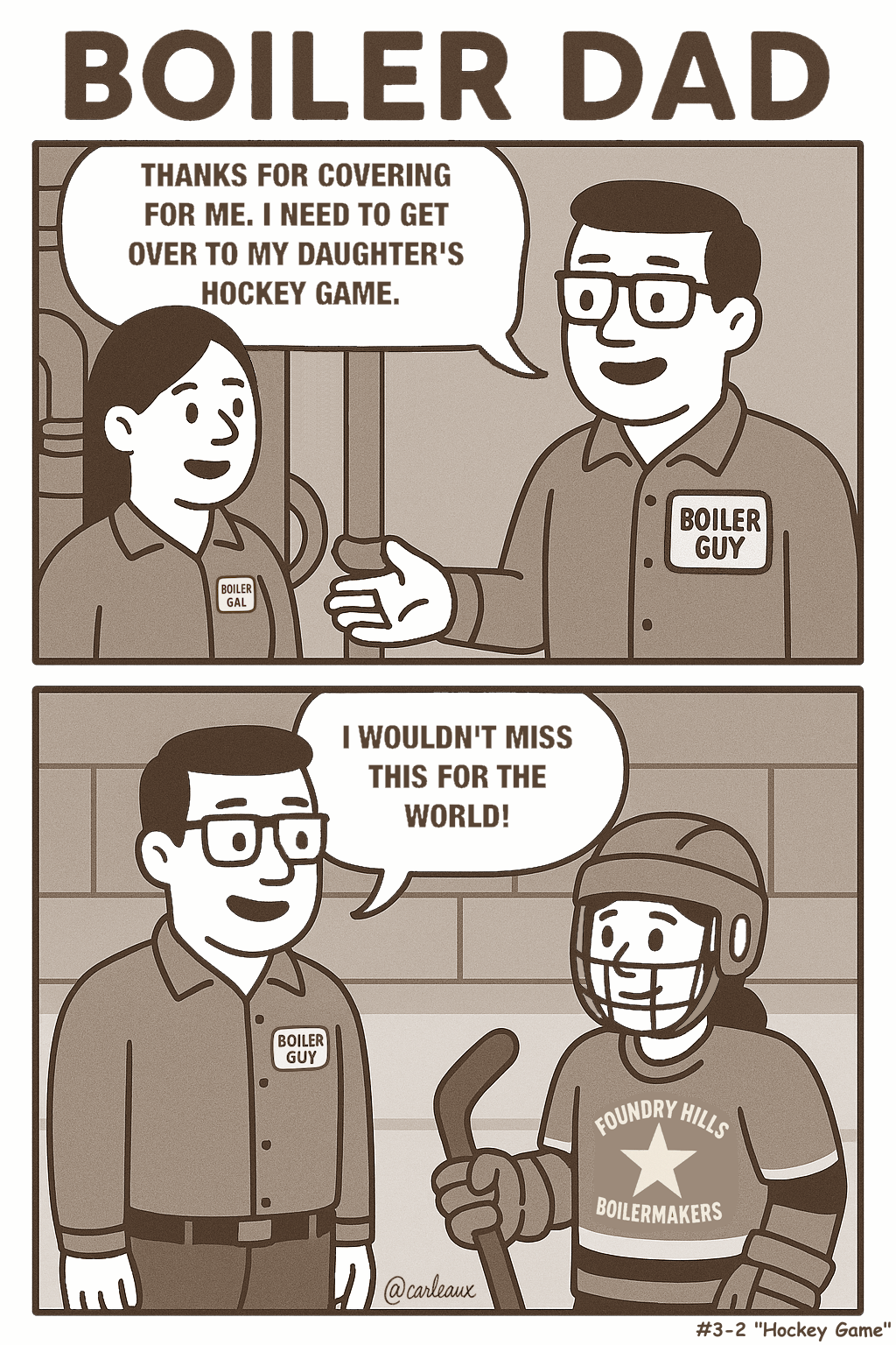 Season 3, comic 2: "Hockey Game"