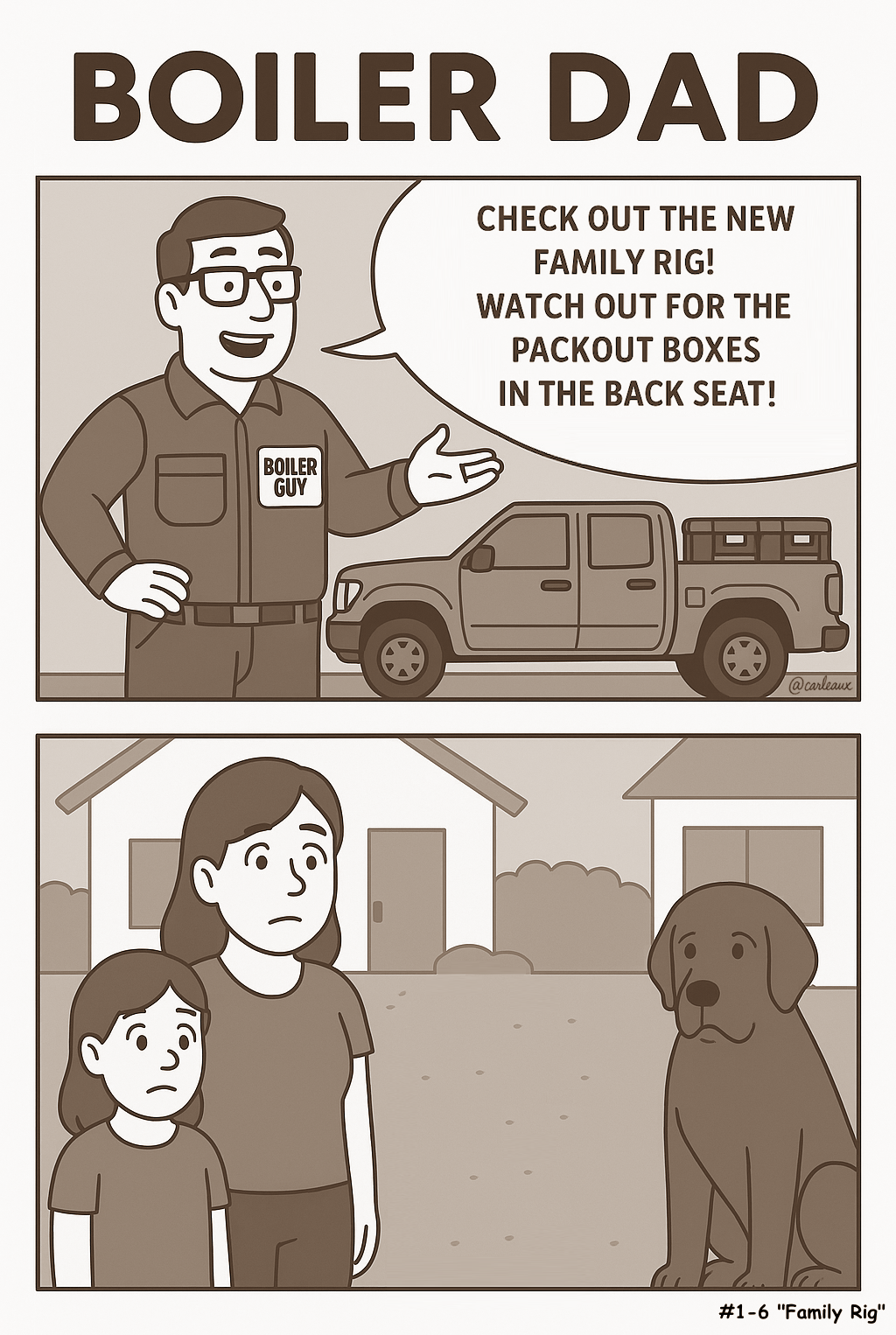 Season 1, comic 6: "Family Rig"