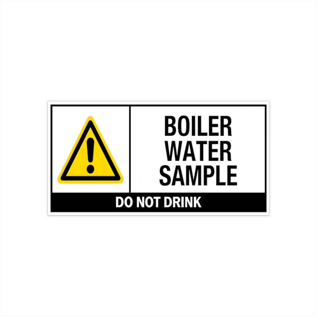 Boiler Water Sample DO NOT DRINK bumper sticker