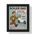 BOILER DAD "White Van" framed print 11x14