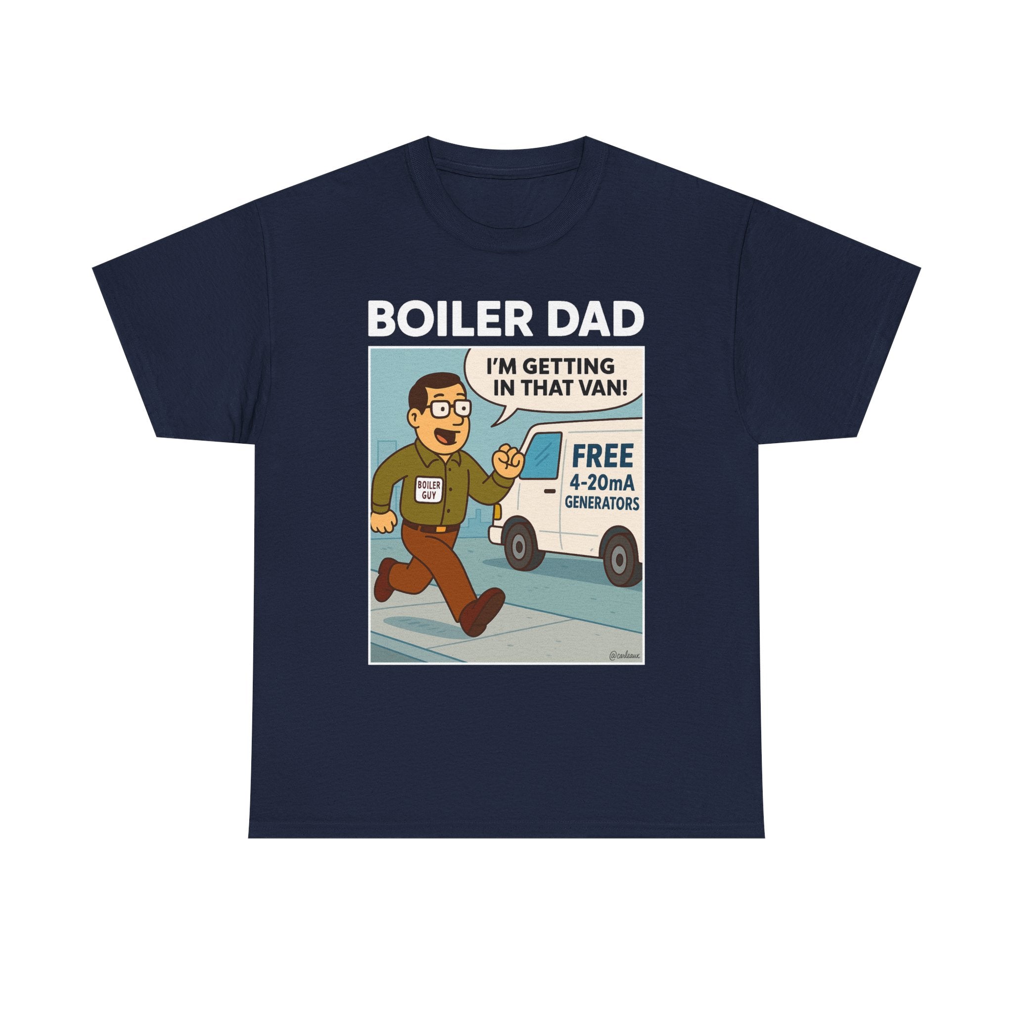 BOILER DAD Color-Series "White Van" Unisex Short Sleeve Tee
