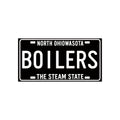 BOILERS North Ohiowasota license plate bumper sticker (black)