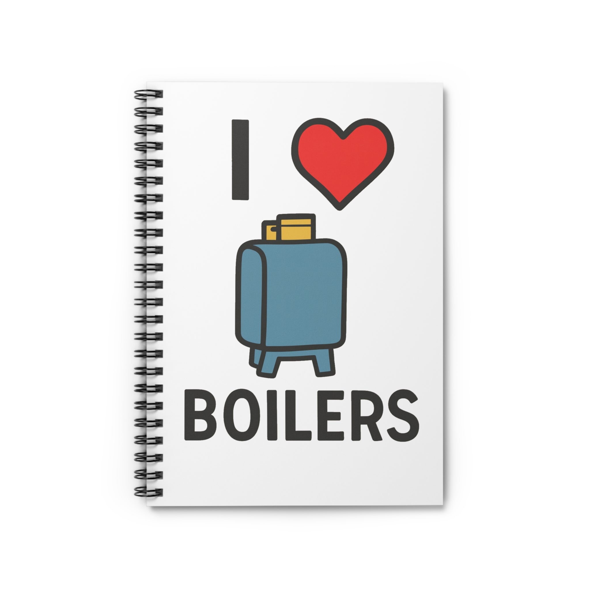 I Love Boilers Spiral Notebook