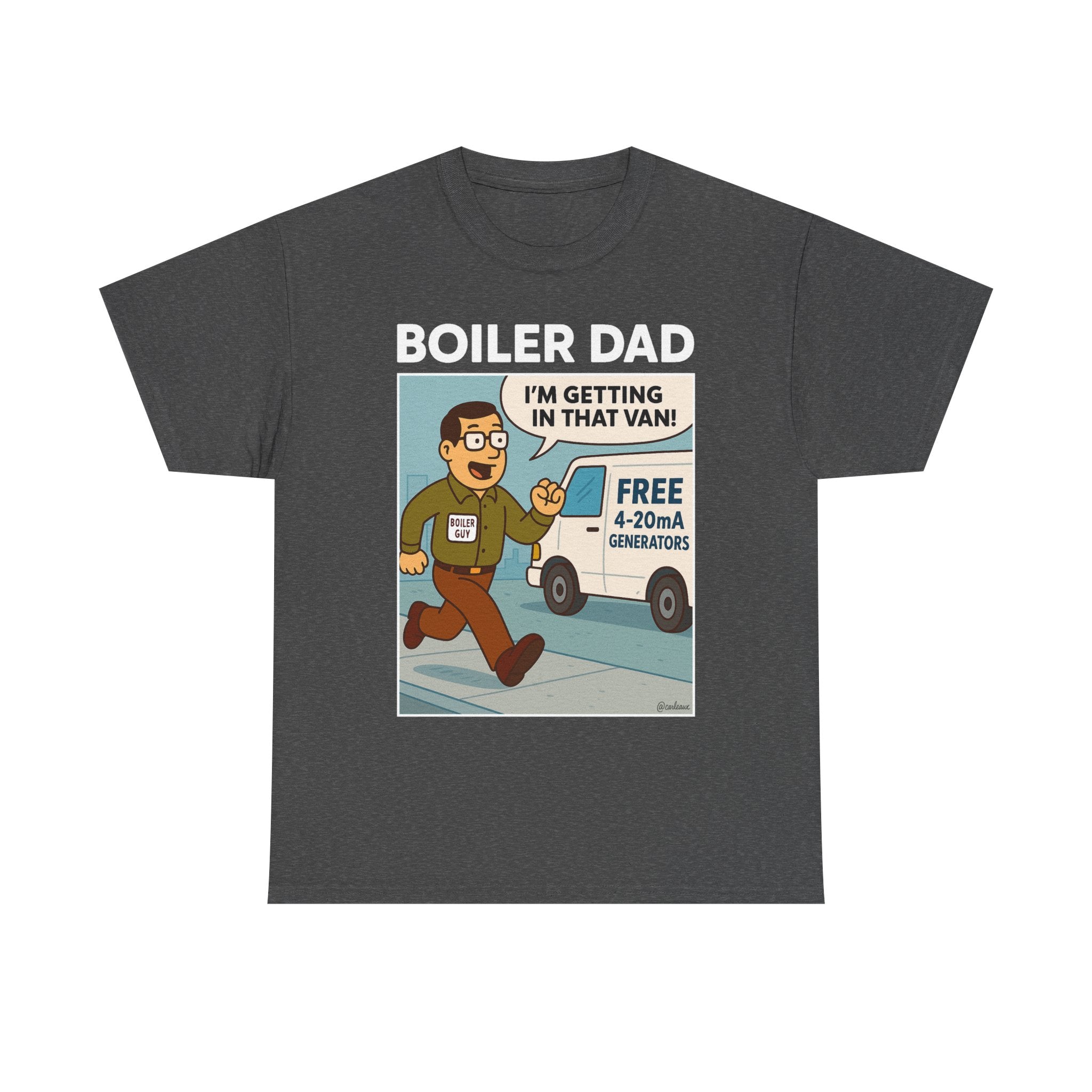 BOILER DAD Color-Series "White Van" Unisex Short Sleeve Tee