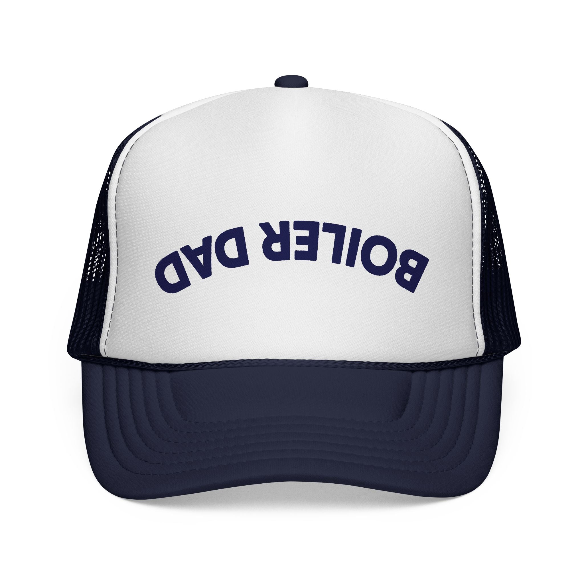 Inverted BOILER DAD Trucker Cap