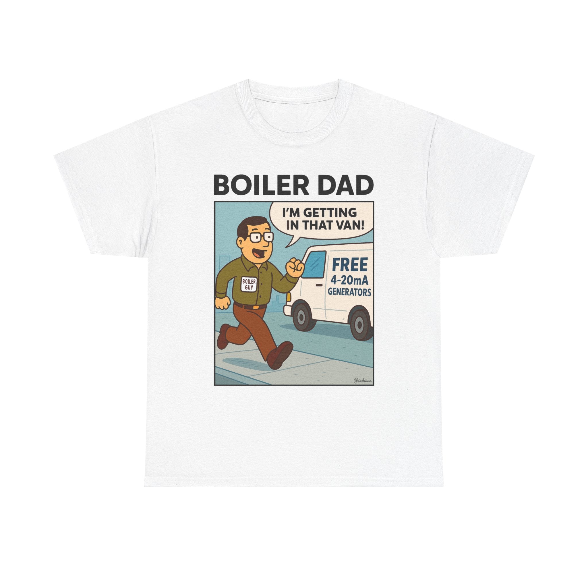 BOILER DAD Color-Series "White Van" Unisex Short Sleeve Tee