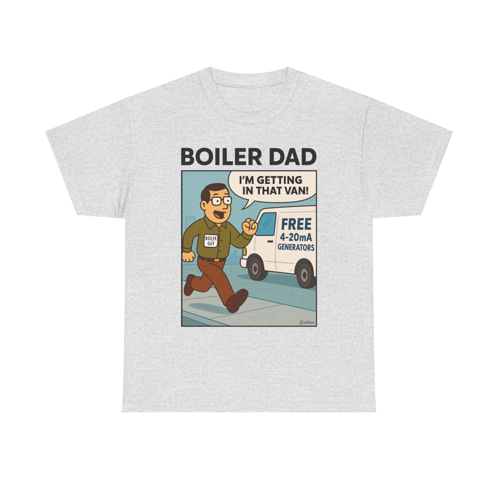 BOILER DAD Color-Series "White Van" Unisex Short Sleeve Tee