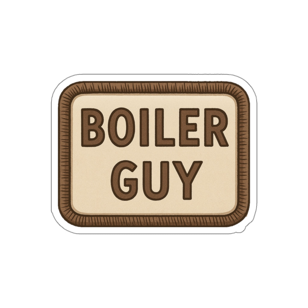 Boiler Guy Patch Die-Cut Sticker